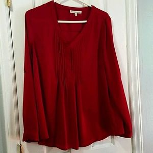 Danielrainn - Red/Burgundy Flowy Shirt